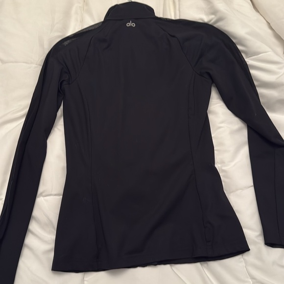 Alo Mesh Arm Black Zip Up - Picture 4 of 4